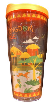 Disney Parks Animal Kingdom Lodge Travel Tumbler With Lid New With Tag