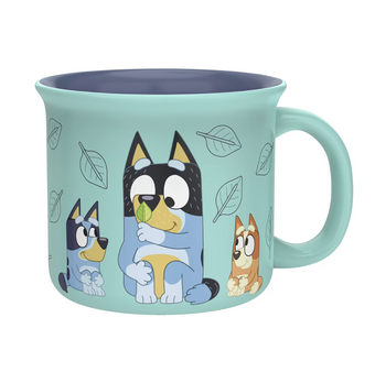 Bluey Bandit Bingo Father's Day Big Fella Mint Ceramic Coffee Mug New