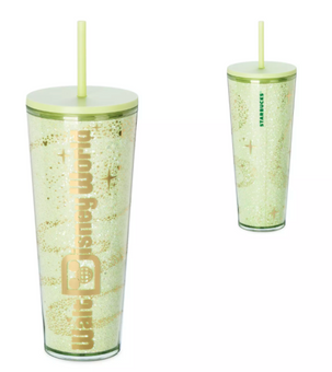 Disney Parks WDW Logo Starbucks Travel Tumbler – Tinker Bell Green New with Tag