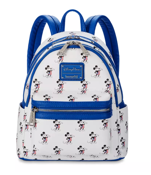Disney Parks Mickey Mouse Americana Loungefly Mini Backpack New With Tag