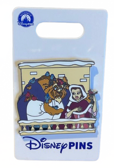 Disney Parks Beauty and the Beast - Beast & Belle Winter Pin New With Card
