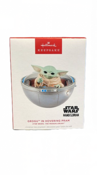 Hallmark 2024 Keepsake Star Wars Grogu Hovering Pram Christmas Ornament New Box
