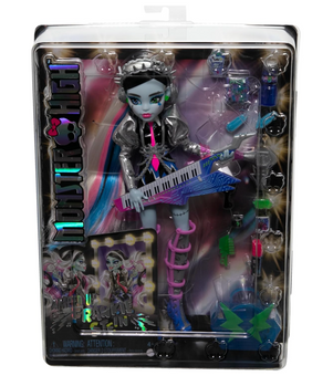 Monster High Doll Amped Up Frankie Stein Rockstar with Instrument & Accessories