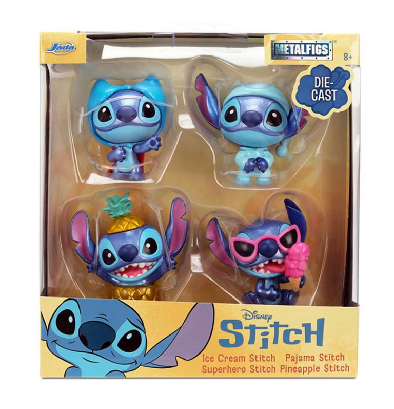 Disney Stitch lfigs フィギュア4体　スティッチ Set of 4 Diecast Figures Disney Stitch Wave #3 Metalfigs Series