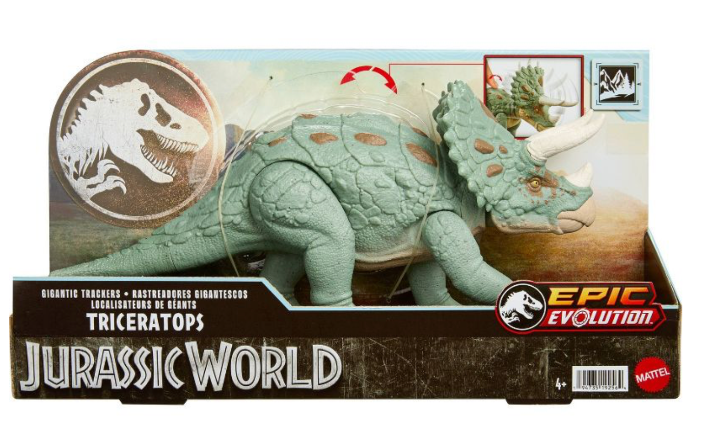 Jurassic World Triceratops Gigantic Trackers Action Figure New