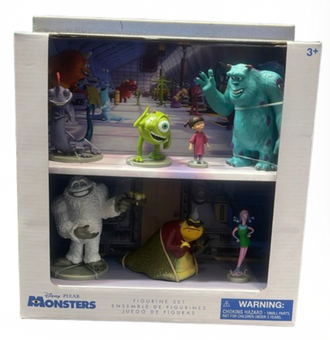 Disney Parks Pixar Monsters Figurine Playset Cake Topper Play Set New With Tag