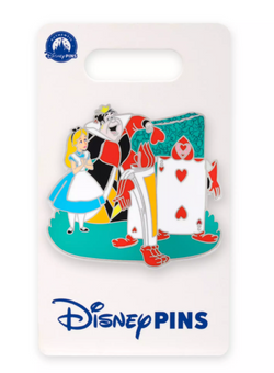 Disney Parks Alice in Wonderland Alice and Queen of Hearts Pin New With Card