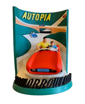 Disney Parks Disneyland Tomorrowland Autopia 3D Model Poster Figurine Statue