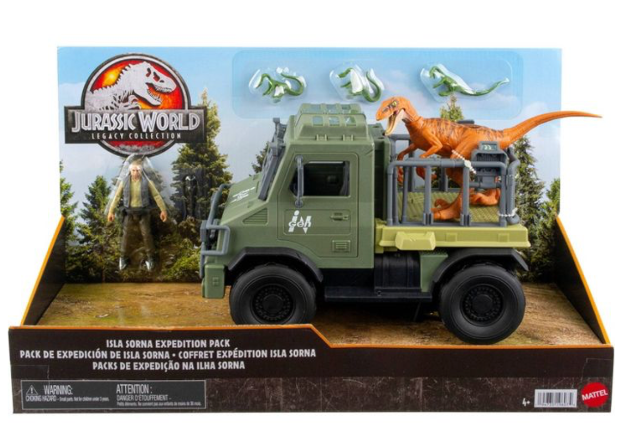 Jurassic World Legacy Isla Sorna Jeep Expedition Toy Vehicle Pack New I Love Characters