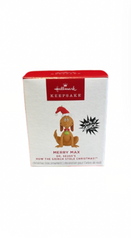 Hallmark 2025 Keepsake Mini The Grinch Merry Max Christmas Ornament New with Box