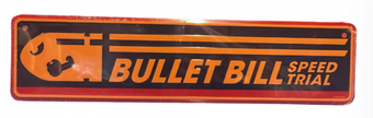 Universal Studios SUPER NINTENDO WORLD Bullet Bill Speed Trial Tin Sign New
