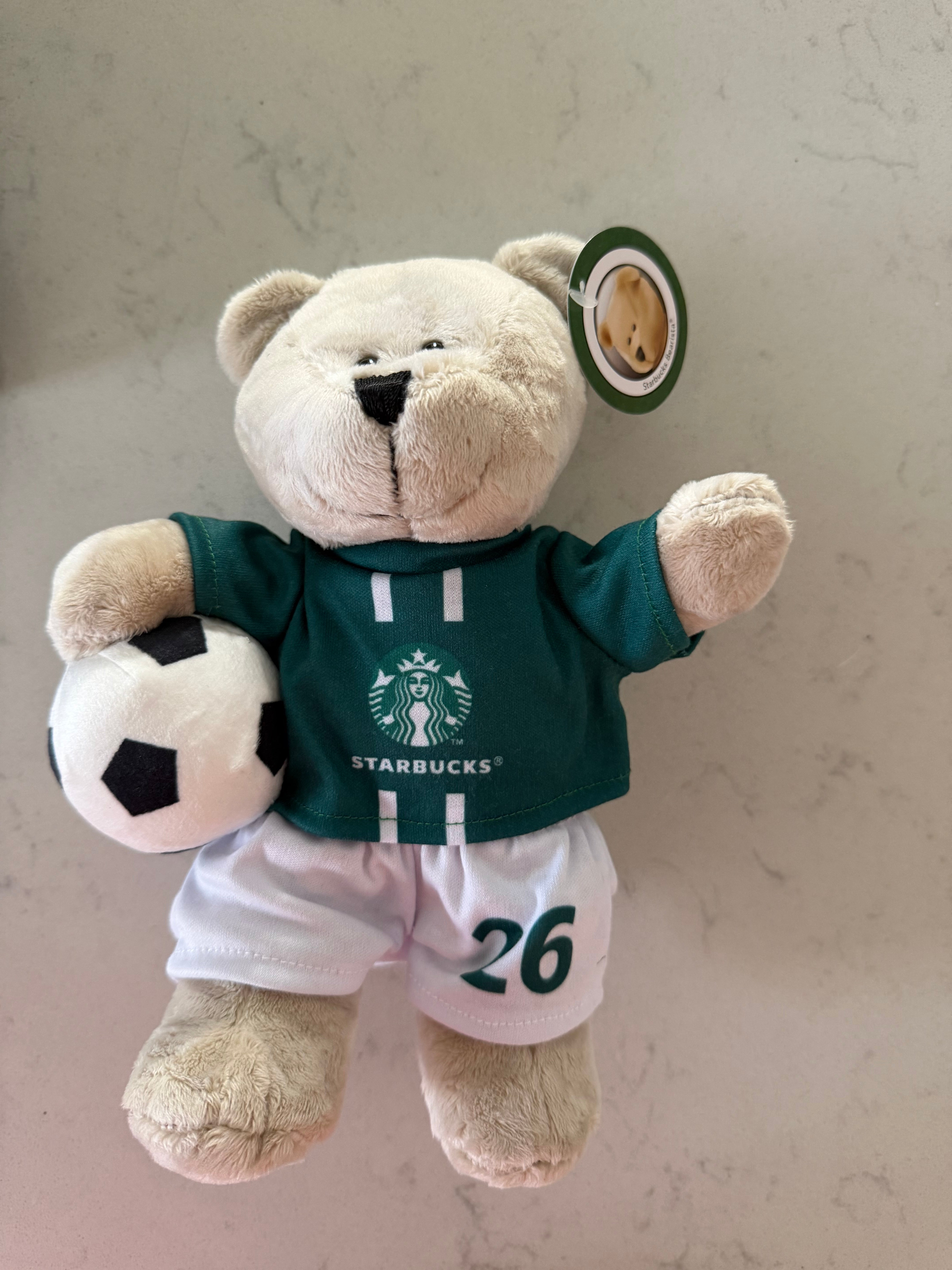Starbucks Soccer World Cup 2026 Bearista Bear Summer Europe Plush