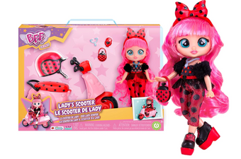Cry Babies BFF Lady's Scooter 7.8 Inch Doll Multicolor New with Box
