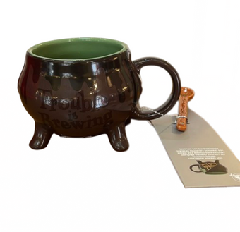 Disney Parks Halloween Hocus Pocus Trouble is Brewing Color Changing Mug Spoon