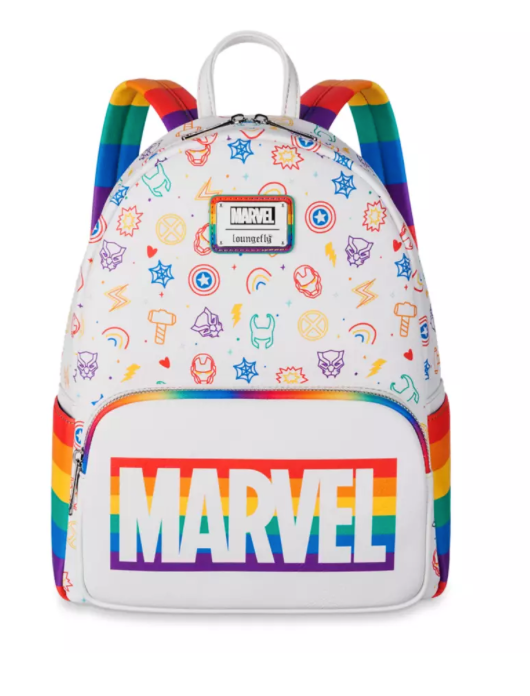 Disney Parks Marvel Pride Collection Loungefly Mini Backpack  display picture 3