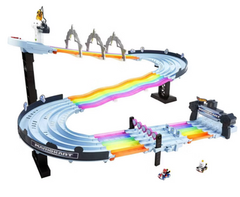 Hot Wheels Nintendo Mario Kart Rainbow Road Raceway Track Toy New With Box