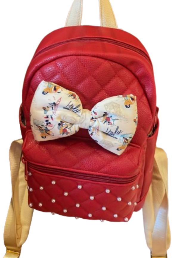 epcot mini backpack Disney Parks Epcot World Italy Minnie Mouse Red Mini Backpack New With Tag