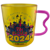 Disney Walt Disney World 2024 Mickey and Minnie Glass Coffee Mug New