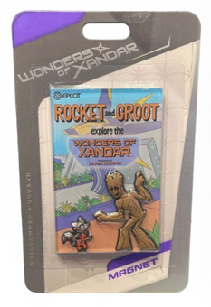 Disney Parks Epcot Guardian of Galaxy Rocket Groot Wonders of Xandar Magnet New