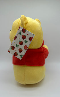Disney Store Japan Winnie the Pooh with Big Strawberry Plush New with Tag