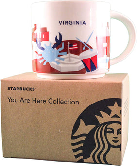 Starbucks You Are Here Virginia Ceramic Coffee Mug New with Box
