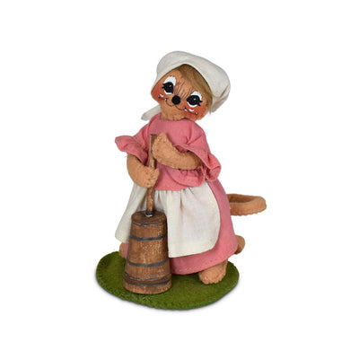 Annalee Dolls 2022 4th of July 5in Colonial Butter Churning Mouse Plush New