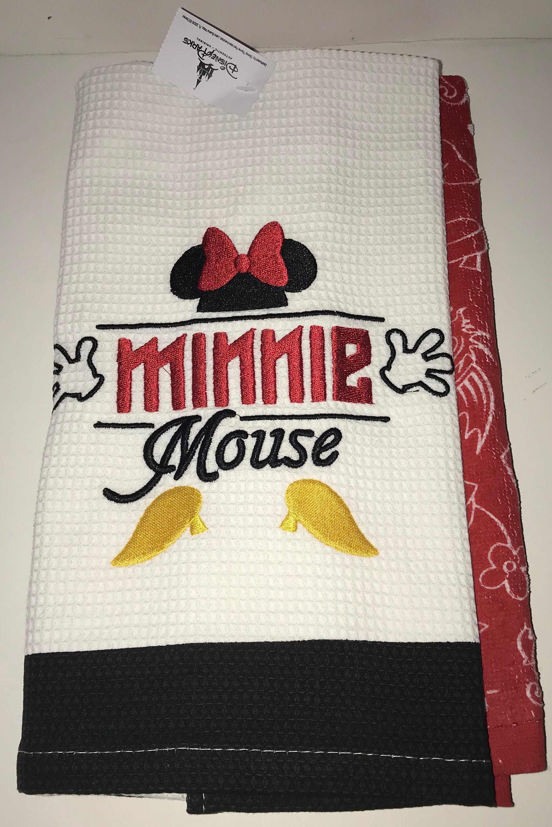 Disney Parks Mickey Mouse Body Parts Dish Towel Set New With Tag 