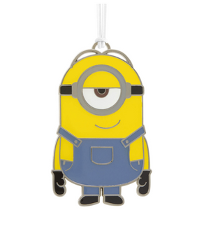 Hallmark Minions The Rise of Gru Stuart the Minion Metal Ornament New with Card
