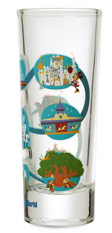 Disney Parks Mickey Mouse and Friends Mini Glass Walt Disney World Shot Glass