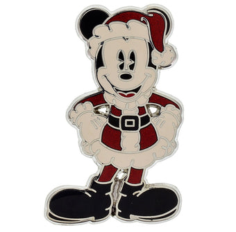 Disney Parks Mickey as Santa Christmas Holiday Pin New with Card