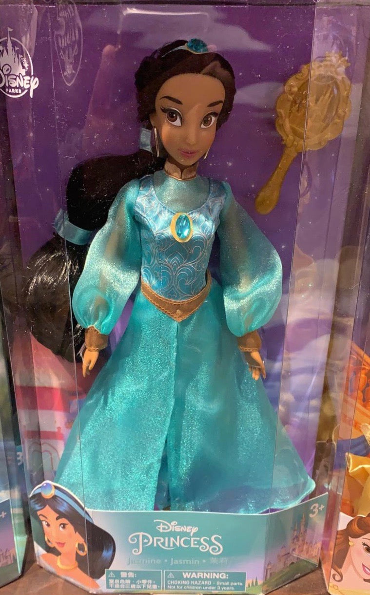 Disney Parks Princess Jasmine Doll with Brush New Edition New with Box I Love Characters