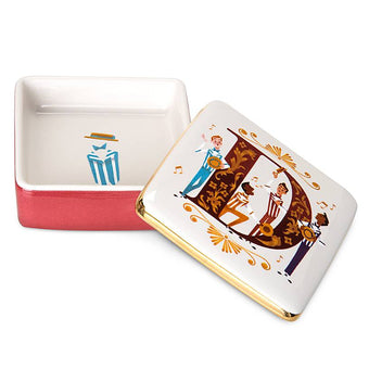 Disney Parks ABC Letters D is for Dapper Dans Ceramic Trinket Box New