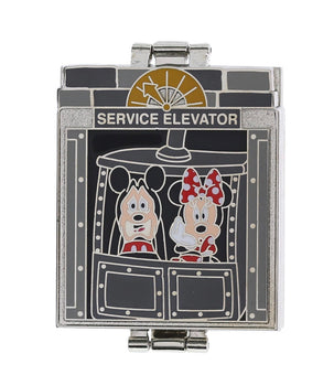 Disney Parks Mickey and Friends Hollywood Tower Hotel Tri-fold Pin New with Card