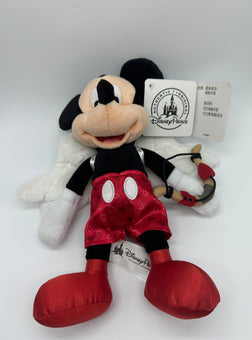 Disney Parks Valentine's Day Mickey Cupid Plush New with Tag