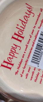 Disney Parks Mickey Minnie Pluto Warm Winter Wishes Happy Holiday Coffee Mug New