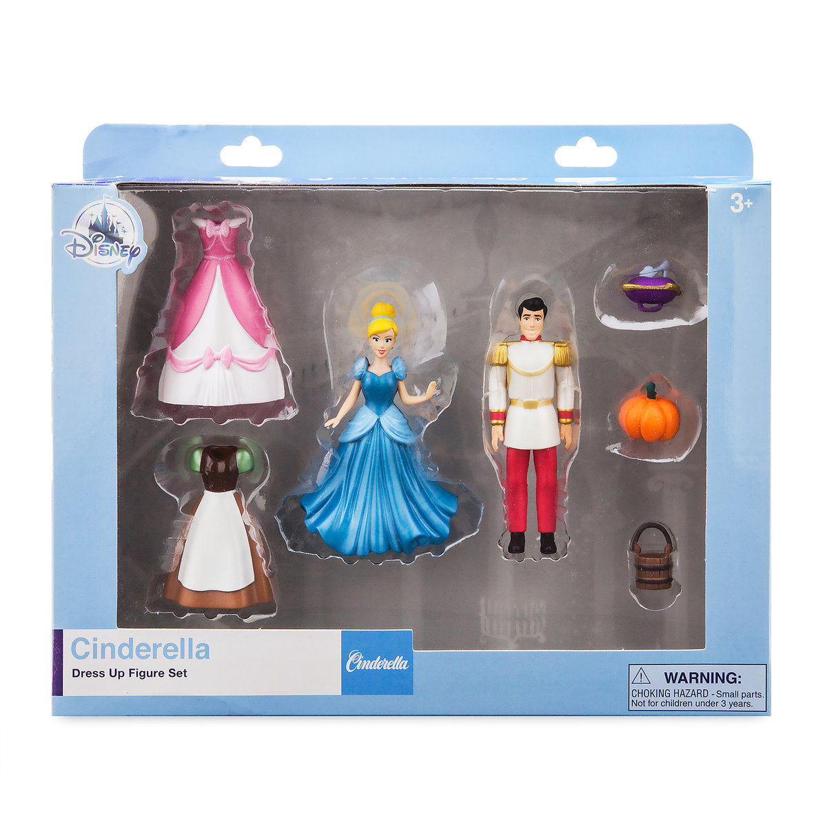 Disney Parks Cinderella Dress Up Figure Set New with Box I Love Characters Disney Parks Cinderella Dress Up Figure Set New with Box I Love Characters