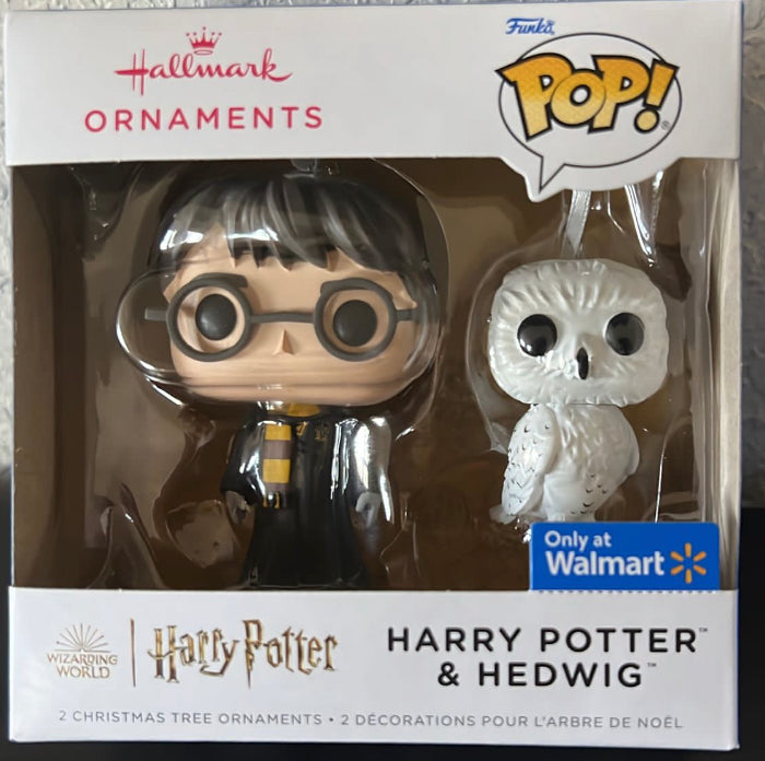 Hallmark 2022 Funko Pop Harry Potter and Hedwig Christmas Ornament