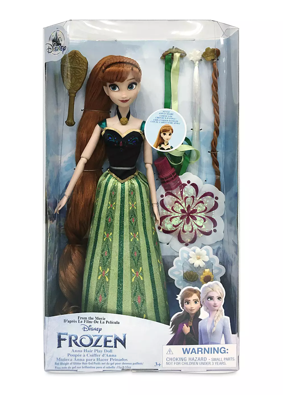 Disney Frozen Anna Fashion Hair Play Doll New with Box – I Love Characters