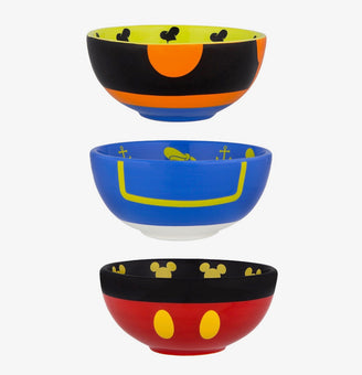 Disney Parks Mickey & Friends Character Mini Bowl Set of 3 New
