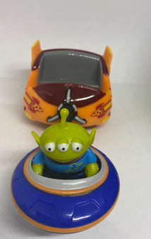 Disney Toy Story Land Alien Swirling Saucers Ride Pull Toy Blue and Orange New
