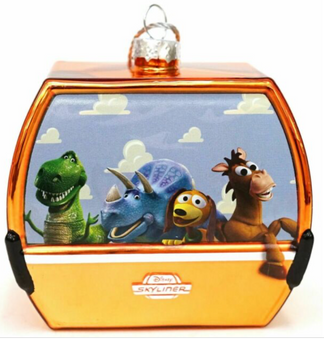 Disney Parks Skyliner Toy Story Glass Christmas Ornament New with Tag