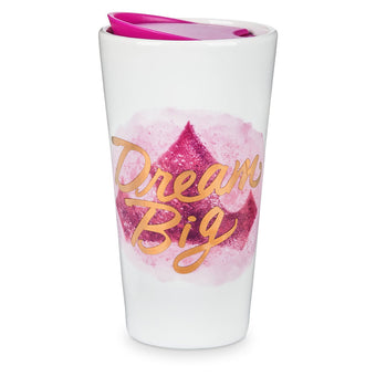 Disney Parks Dream Big Ceramic Travel Tumbler New