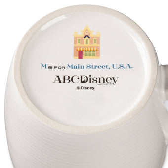 Disney Parks ABC Letters M is for Main Street USA Ceramic Coffee Mug New