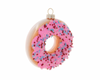 Robert Stanley 2021 Pink Sprinkled Donut Glass Christmas Ornament New with Tag