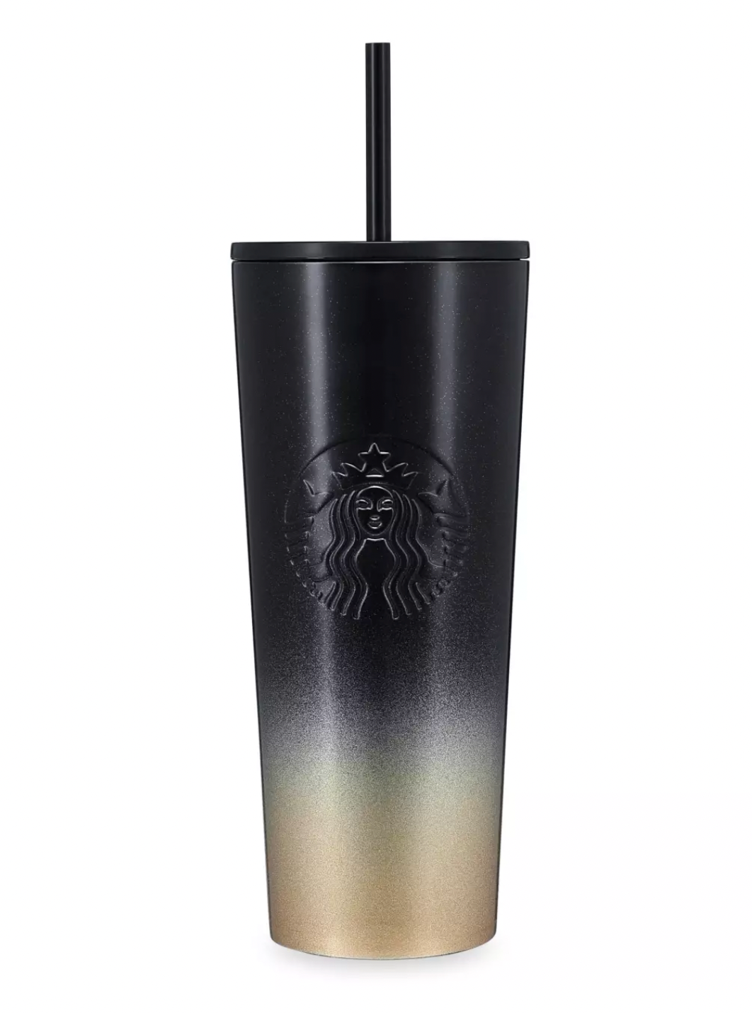 Disney Parks WDW 50th Magical Black Gold Starbucks Stainless Steel Tum – I  Love Characters