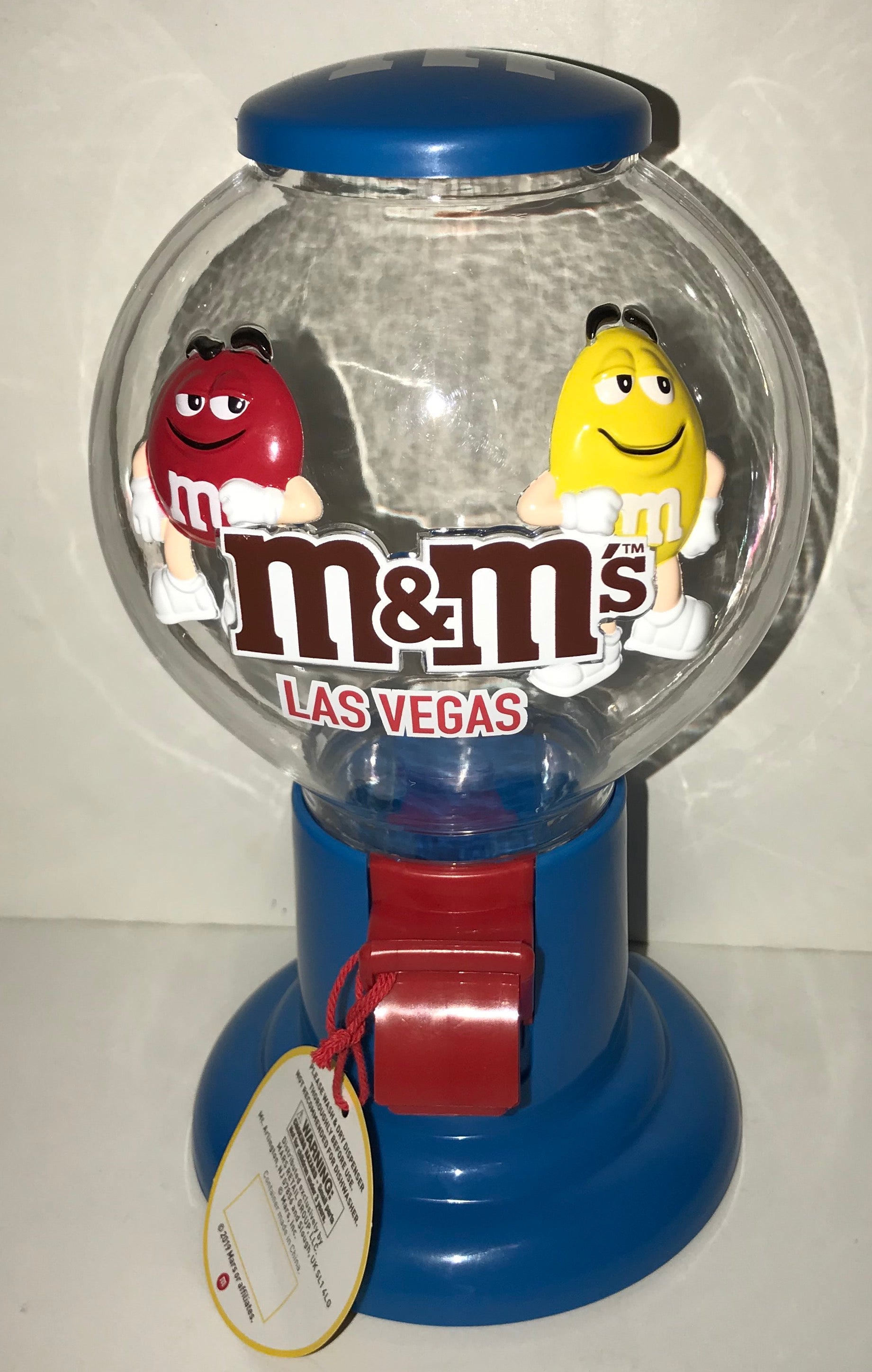 M&M's World Four Tube Yellow Candy Dispenser New with Tags 