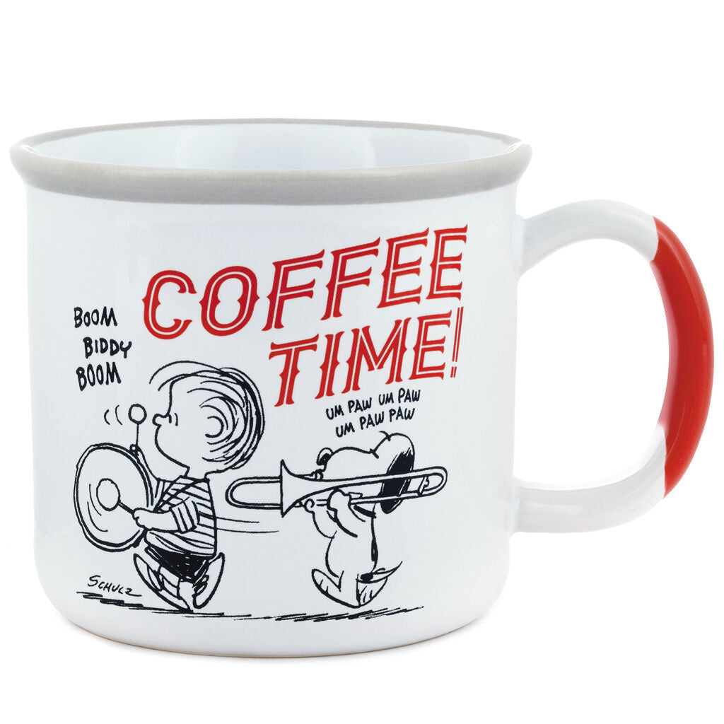 Hallmark Peanuts 70th Charlie Brown Snoopy Coffee Time Bottoms Up Mug – I  Love Characters