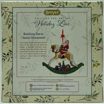 Breyer Horses 2021 Holiday Santa Christmas Ornament Rocking Horse New with Box