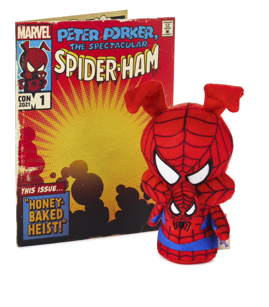 Hallmark 2021 Itty Bitty sMarvel Spider Ham Plush Pop Minded New with I Love Characters