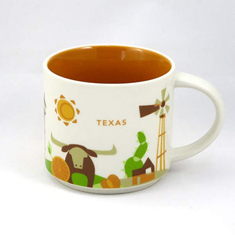 Starbucks You Are Here Texas Ceramic Coffee Mug New with Box